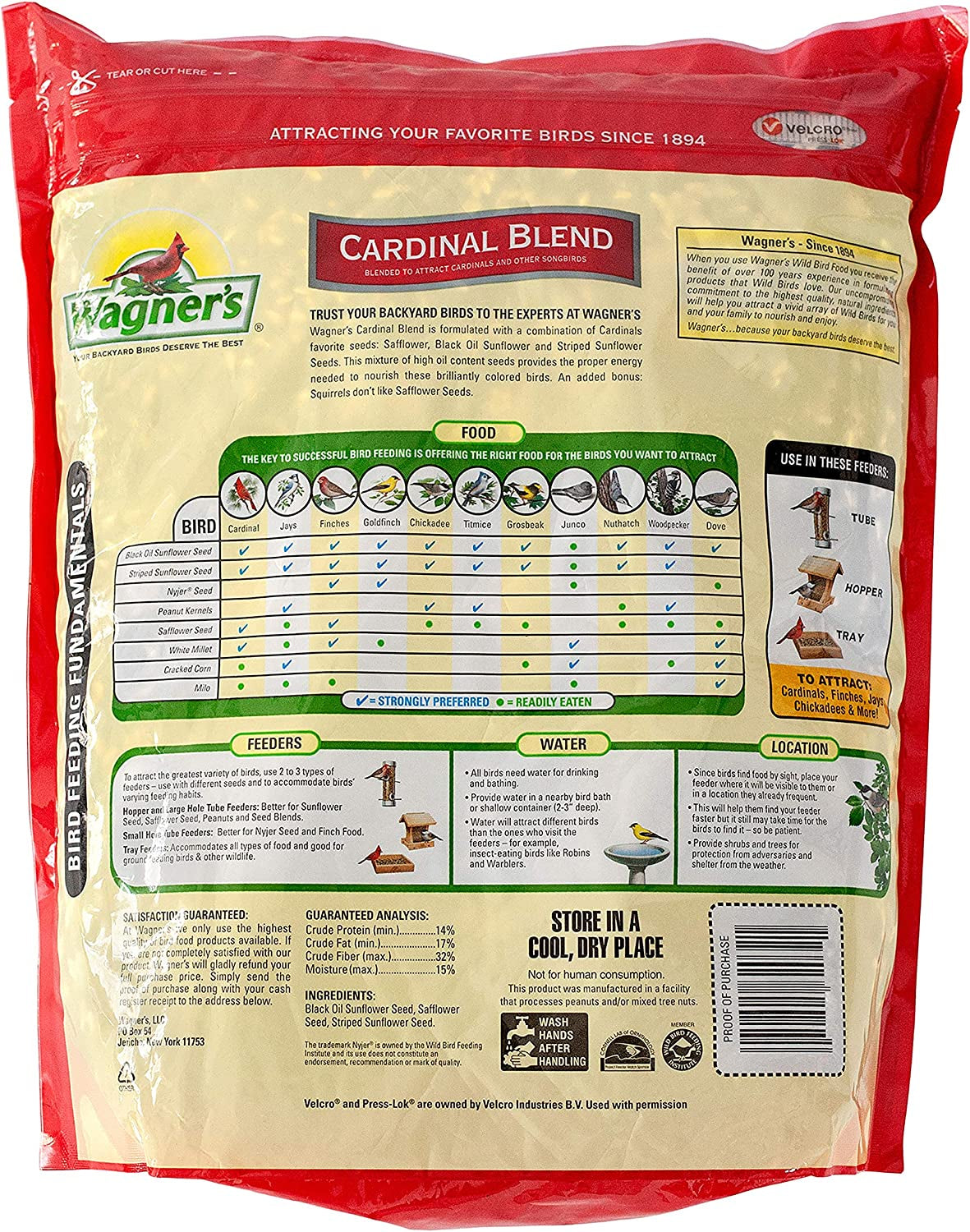 Cardinal Blend Wild Bird Food, 6 lb Bag