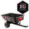 650 Lb. 10 Cu. Ft. Tow-Behind Lawn Mower Trailer Dump Cart with Compression-Molded Bed for Lawn Tractors and ZTR Mowers