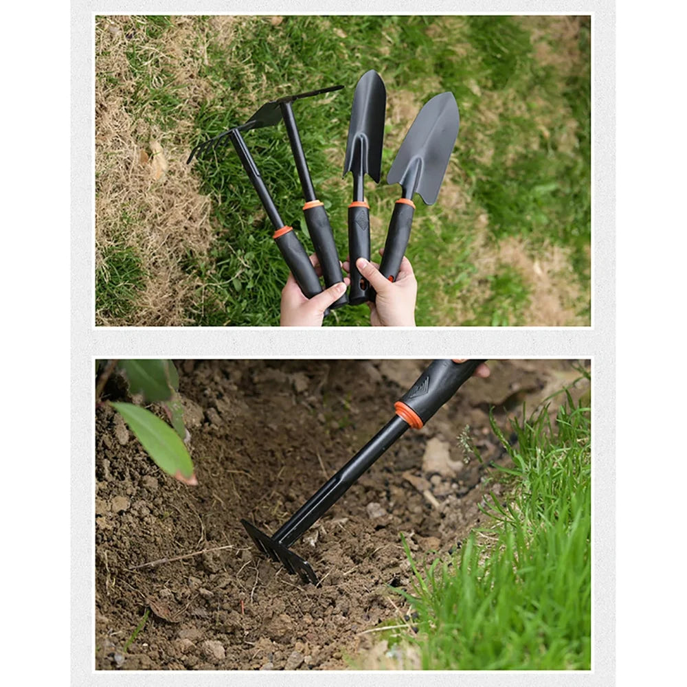 Gardening Hand Tool Set Multifunctional Portable Garden Planting Gadgets for Outdoor Garden Courtyard Dual-Purpose Rake