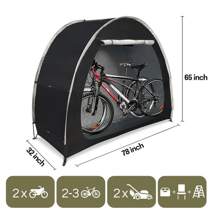 Outdoor Bike Storage Tent Bicycle Shelter with Carry Bag