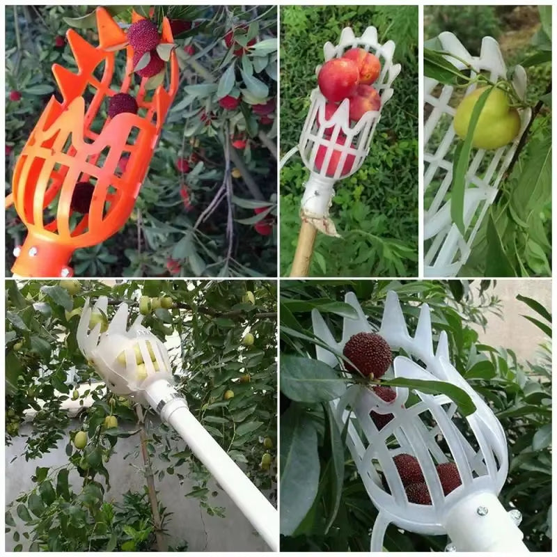 Garden Tools Deep Basket Fruit Picker Head Convenient Fruit Picker Catcher Apple Peach Picking Farm Garden Picking Device