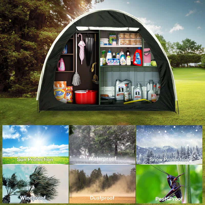 Outdoor Bike Storage Tent Bicycle Shelter with Carry Bag