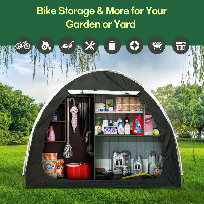 Outdoor Bike Storage Tent Bicycle Shelter with Carry Bag