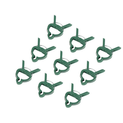 Plant Clips, Tomato Clips for Plant Support 20 PC -Green Gentle Gardening Plant & Flower Lever Loop Gripper Clips, Tool for Supporting or Straightening Plant Stems, Stalks, and Vines, Garden Clips