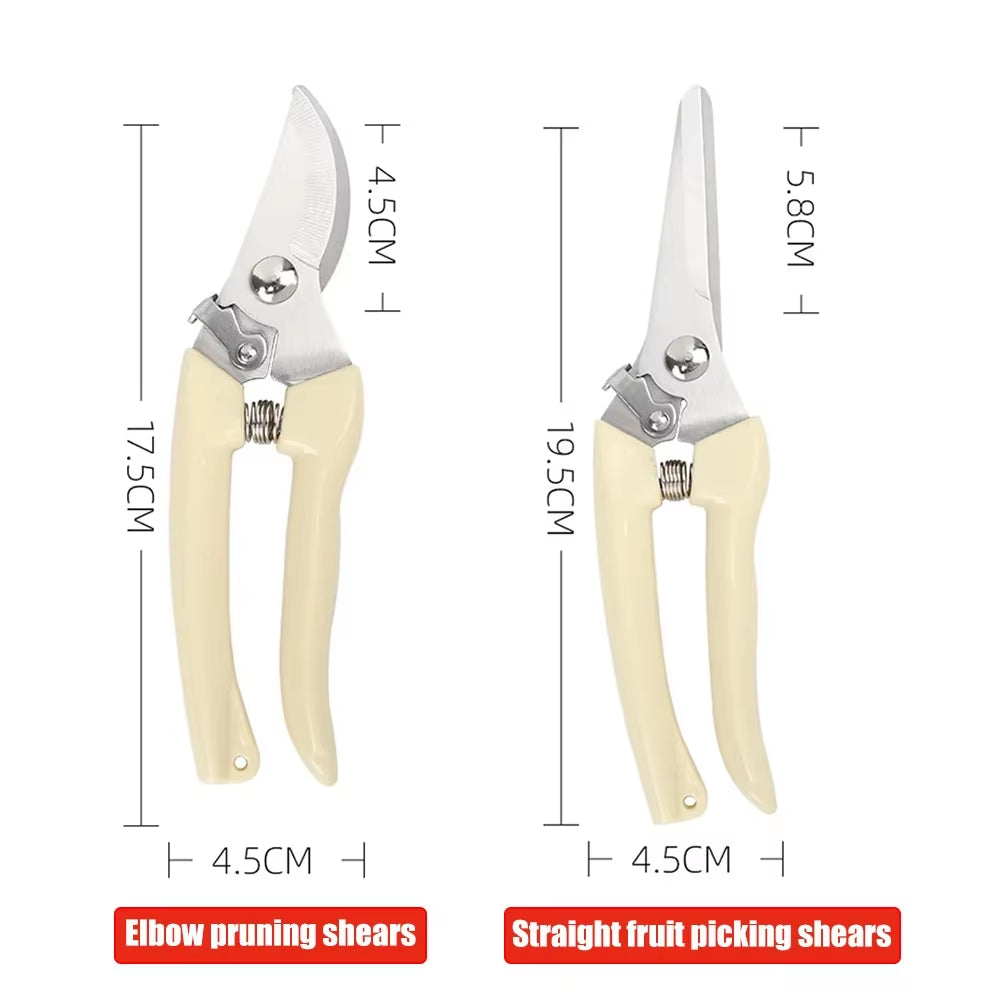 Garden Pruning Shears Plant Trim Horticulture Hand Pruner Shrub Garden Scissor Orchard Branch Shear Tools for Farm Garden Tools