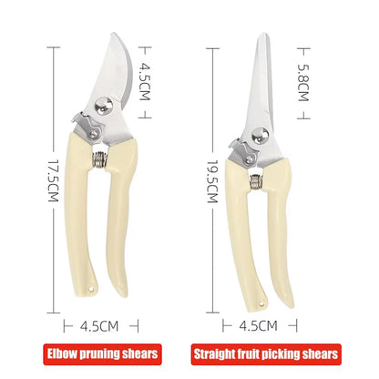 Garden Pruning Shears Plant Trim Horticulture Hand Pruner Shrub Garden Scissor Orchard Branch Shear Tools for Farm Garden Tools