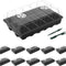 10-Set Garden Propagator Set, Seed Tray Kits with 150-Cell, Seed Starter Tray with Dome and Base 15" X 9" (15-Cell per Tray)