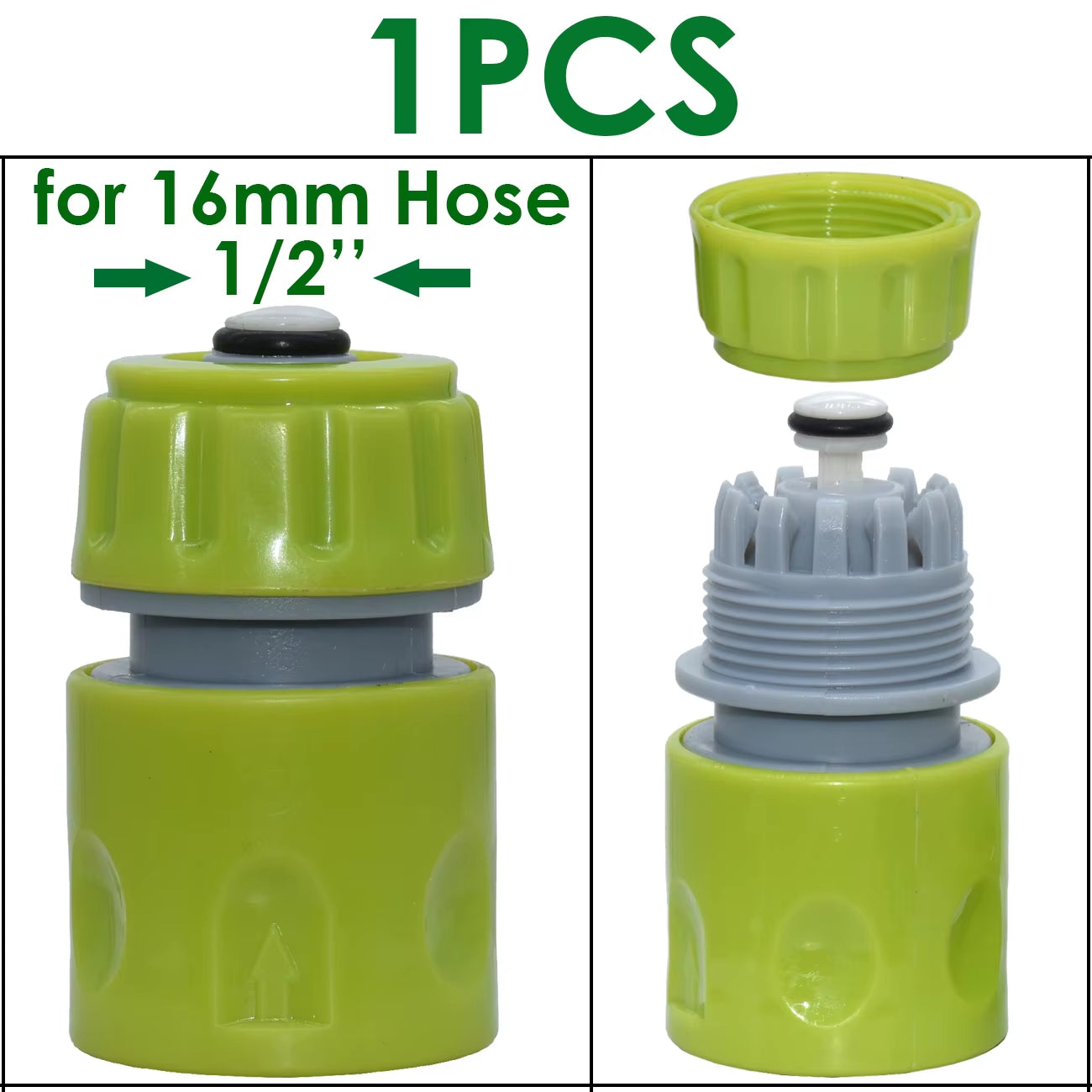 1/2" 3/4'' 1 Hose Connector Garden Tools Quick Connectors Repair Damaged Leaky Adapter Garden Water Irrigation Connector Joints