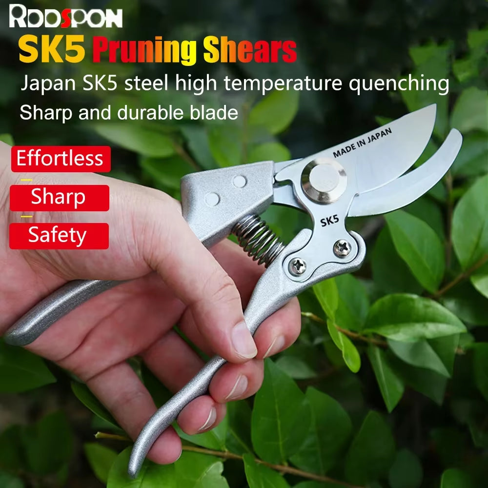 Garden Pruning Shears Plant Trim Horticulture Hand Pruner Shrub Garden Scissor Orchard Branch Shear Tools for Farm Garden Tools