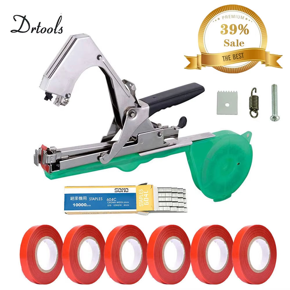 Garden Tools Garter Plants Plant Branch Hand Tying Binding Machine Minced Vegetable Tapener Tapes Home Garden