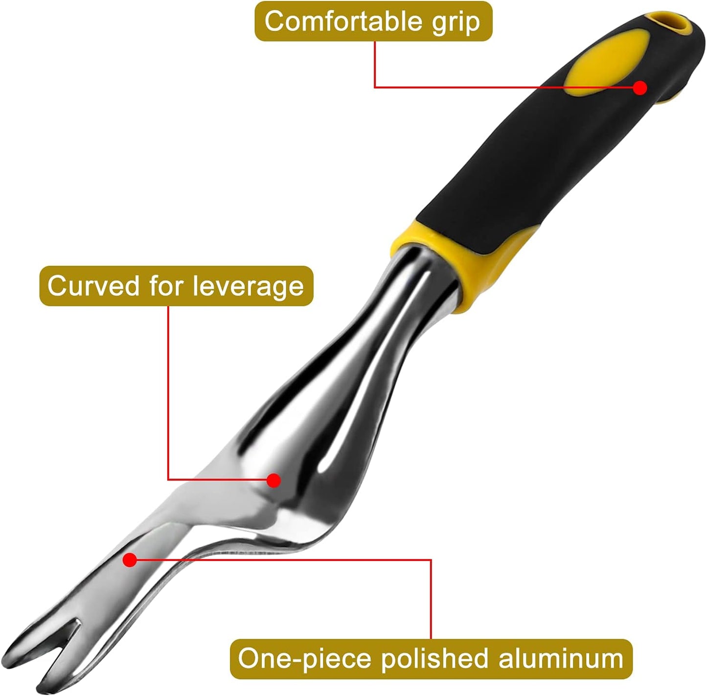 Garden Weeder Tools Non-Slip Ergonomic Handle Aluminum Gardening Tools for Gardening (Weeder)