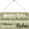 Garden Sign Rules for Garden Room Garden Shed Novelty Hanging Plaque