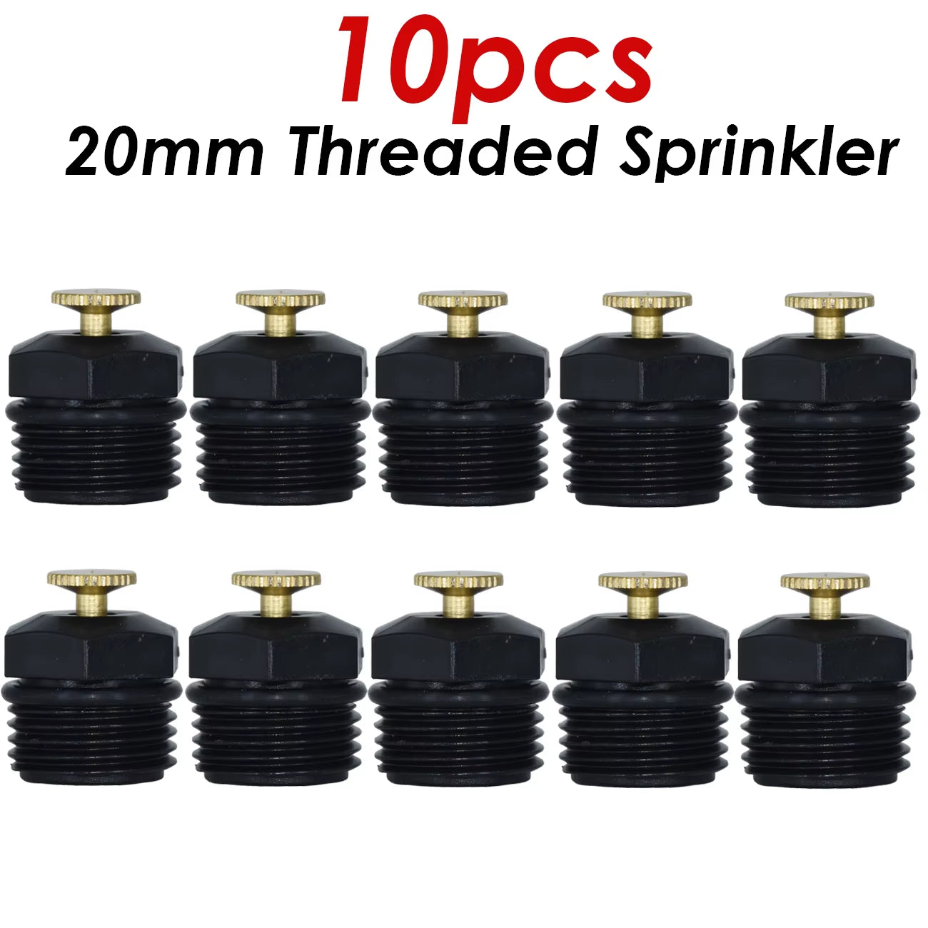 5PCS 20Mm Adjustable Watering Sprinkler 1/2'' Thread Spray Nozzle Garden Lawn Drip Irrigation System Kit Home Garden Tools