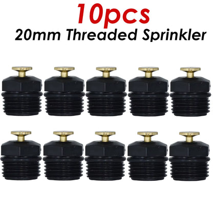 5PCS 20Mm Adjustable Watering Sprinkler 1/2'' Thread Spray Nozzle Garden Lawn Drip Irrigation System Kit Home Garden Tools